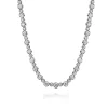 Gabriel & Co. 14K White Gold Diamond Tennis Necklace
