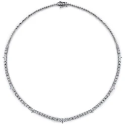 Clearance Gabriel & Co. 18K White Gold Diamond Tennis Necklace