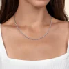 Hot Gabriel & Co. 14K White Gold Diamond Tennis Necklace