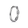 Online Gabriel & Co. 14K White Gold Diamond Twisted Intricate Hoop Earrings