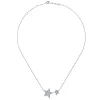 Online Gabriel & Co. 14K White Gold Double Pave Diamond Star Necklace