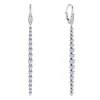 Best Gabriel & Co. 14K White Gold Elongated Diamond Drop Earrings