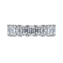 Gabriel & Co. 14K White Gold Emerald Cut Diamond Anniversary Band - 2.85 ct