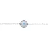 New Gabriel & Co. 14K White Gold Evil Eye Bracelet
