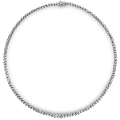 Sale Gabriel & Co. 14K White Gold Graduated Diamond Tennis Necklace