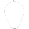 Online Gabriel & Co. 14K White Gold Graduating Diamond Three Spike Bar Necklace