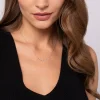 Hot Gabriel & Co. 14K White Gold Graduating Diamond Curved Bar Necklace