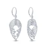 Online Gabriel & Co. 18K White Gold Layered Teardrop Diamond Drop Earrings