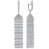 Clearance Gabriel & Co. 18K White Gold Long Diamond Chandelier Earrings