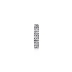 New Gabriel & Co. 14K White Gold 15mm Diamond Earcuff Earring