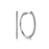 Sale Gabriel & Co. 14K White Gold 30mm Diamond Hoop Earrings