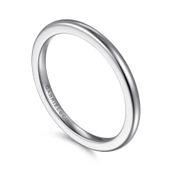 Hot Gabriel & Co. 14K White Gold 1.5mm Mini Spacer Band