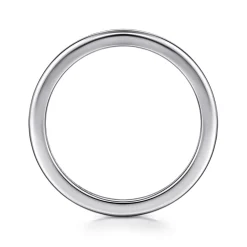 New Gabriel & Co. 14K White Gold 1.3mm Mini Spacer Band