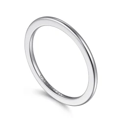 Gabriel & Co. 14K White Gold 1mm Mini Spacer Band