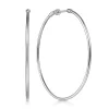 Outlet Gabriel & Co. 14K White Gold 50mm Round Classic Hoop Earrings