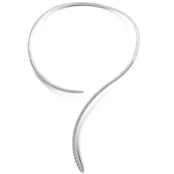 Gabriel & Co. 18K White Gold Open Diamond Collar Necklace