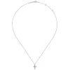 Outlet Gabriel & Co. 14k White Gold Orb Diamond Cross Necklace