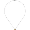 Hot Gabriel & Co. 14K White Gold Oval Citrine and Diamond Halo Pendant Necklace
