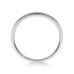 Online Gabriel & Co. 14K White Gold Pave Diamond Eternity Stackable Ring
