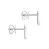 Outlet Gabriel & Co. 14K White Gold Pointed Diamond Bar Stud Earrings