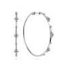 Sale Gabriel & Co. 14K White Gold Prong Set 60mm Round Classic Diamond Hoop Earrings