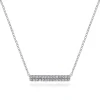 Online Gabriel & Co. 14K White Gold Rectangular Diamond Bar Necklace