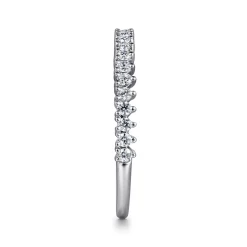Clearance Gabriel & Co. 14K White Gold Round Diamond Anniversary Band - 0.25 ct
