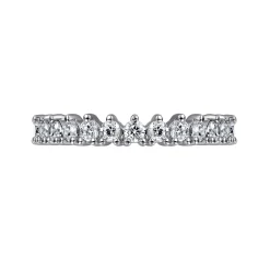 Hot Gabriel & Co. 14K White Gold Round Diamond Anniversary Band - 0.5 ct