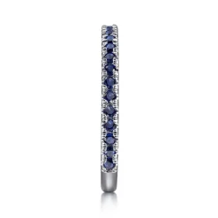 Hot Gabriel & Co. 14K White Gold Sapphire Stackable Ring