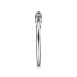 Hot Gabriel & Co. 14K White Gold Single Prong Diamond Ring