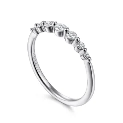 Hot Gabriel & Co. 14K White Gold Single Prong Diamond Ring