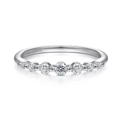 Hot Gabriel & Co. 14K White Gold Single Prong Diamond Ring