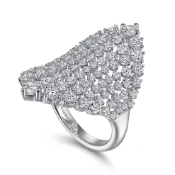 Outlet Gabriel & Co. 18K White Gold Statement Diamond Ring
