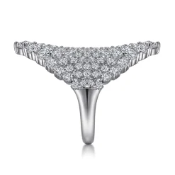 Outlet Gabriel & Co. 18K White Gold Statement Diamond Ring