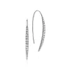 Best Gabriel & Co. 14K White Gold Tapered Diamond Fish Wire Drop Earrings