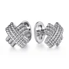 Sale Gabriel & Co. 14K White Gold Triple Row Twisted Rope X Cufflinks
