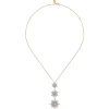 Outlet Gabriel & Co. 14K White Yellow Gold Bujukan Diamond Starburst Drop Pendant Necklace