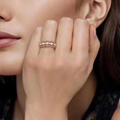 Hot Gabriel & Co. 14K White Yellow Gold Bujukan Diamond Fashion Ring
