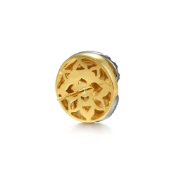 Online Gabriel & Co. 18K White Yellow Gold Bypass Swirl Diamond Stud Earrings