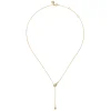 Best Gabriel & Co. 14K White Yellow Gold Diamond Pear Y Necklace
