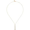 Gabriel & Co. 14K White Yellow Gold Diamond Teardrop Necklace