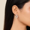 Online Gabriel & Co. 18K White Yellow Gold Triple Teardrop Diamond Huggies