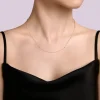 Best Gabriel & Co. 14K Yellow and White Gold Diamond Station Necklace