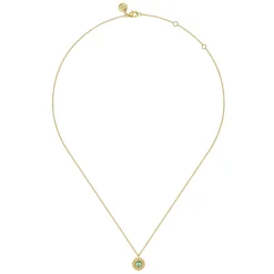 Online Gabriel & Co. 14K Yellow Gold and Green Amethyst Bujukan Pendant Necklace