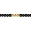 Hot Gabriel & Co. 14K Yellow Gold and 6mm Matte Onyx Beaded Station Bracelet