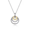 Gabriel & Co. 14K Yellow Gold and 925 Sterling Silver Bujukan Pendant Necklace