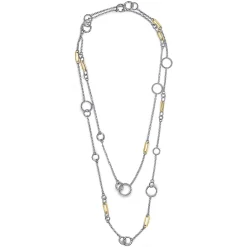 Online Gabriel & Co. 14K Yellow Gold and 925 Sterling Silver Bujukan Transformable Layered Necklace