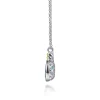 Online Gabriel & Co. 14K Yellow Gold and 925 Sterling Silver Bujukan Blue Topaz Pendant Necklace