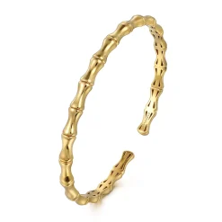 Gabriel & Co. 14K Yellow Gold Bar Station Bangle