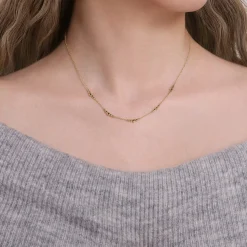 Outlet Gabriel & Co. 14K Yellow Gold Beaded Station Necklace-Bujukan